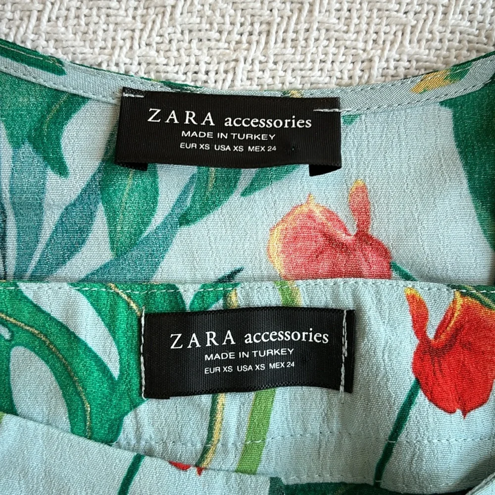 Zara | Tropical Leaf 2-piece Set - XS - Picture 6 of 6